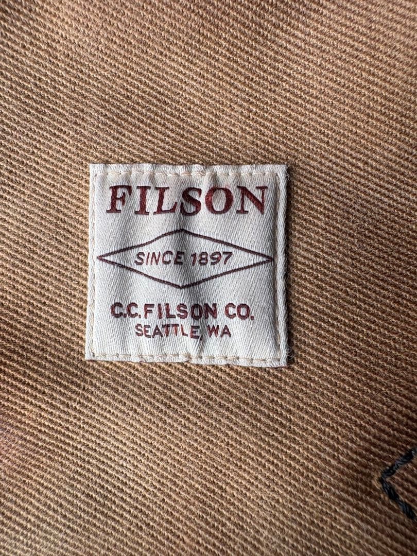 Filson Medium Field Bag Messenger Bag 2Way Rugged Twill Color Tan