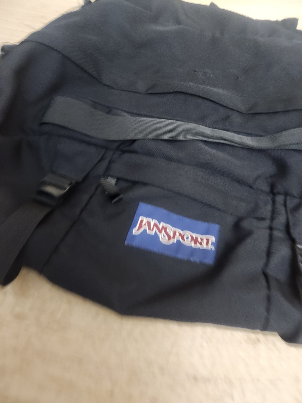 Jansport Black Large Weekender Camping Travel Soft Duffel Bag 22″x 12″x 10″ Read