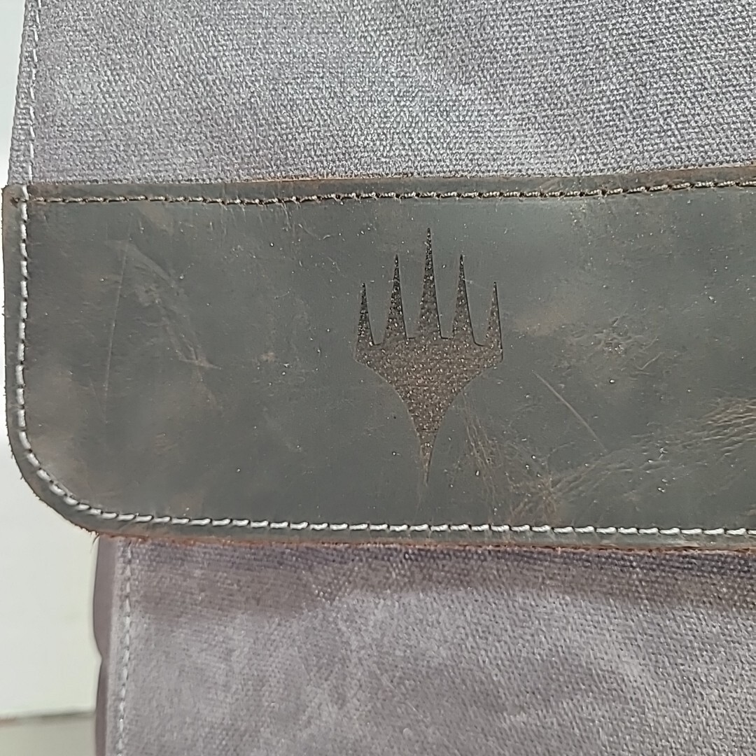 Dungeons & Dragons / Magic The Gather Gray /Brown Leather Waxed Canvas Backpack