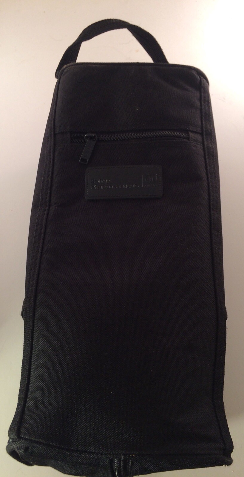 Large Solvay Pharmaceuticals Black Cloth Toiletries Travel Bag – VERY RARE