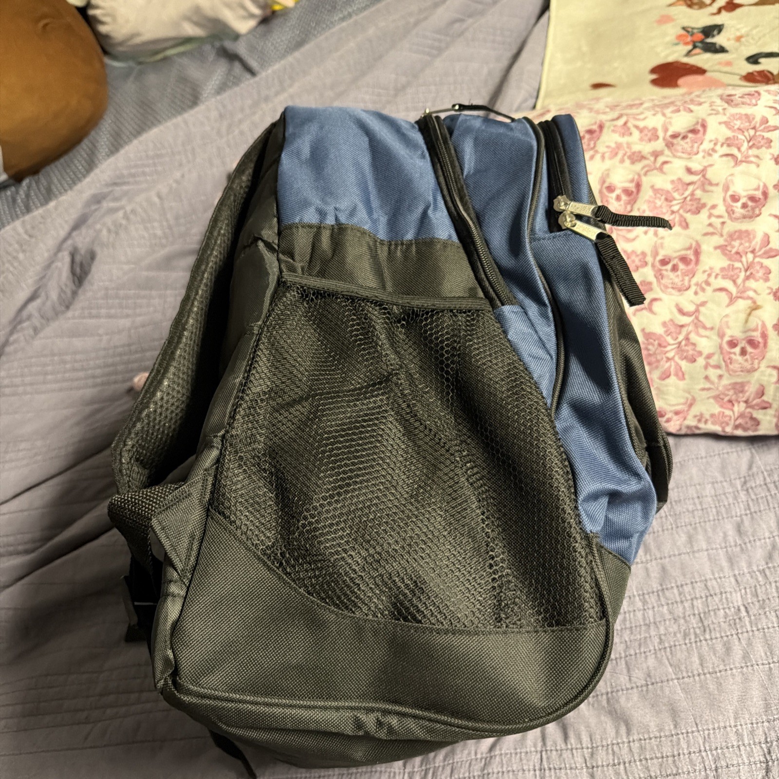 Universal Studios Backpack Adult Full Size Back Lot Employee Gift Blue Canvas