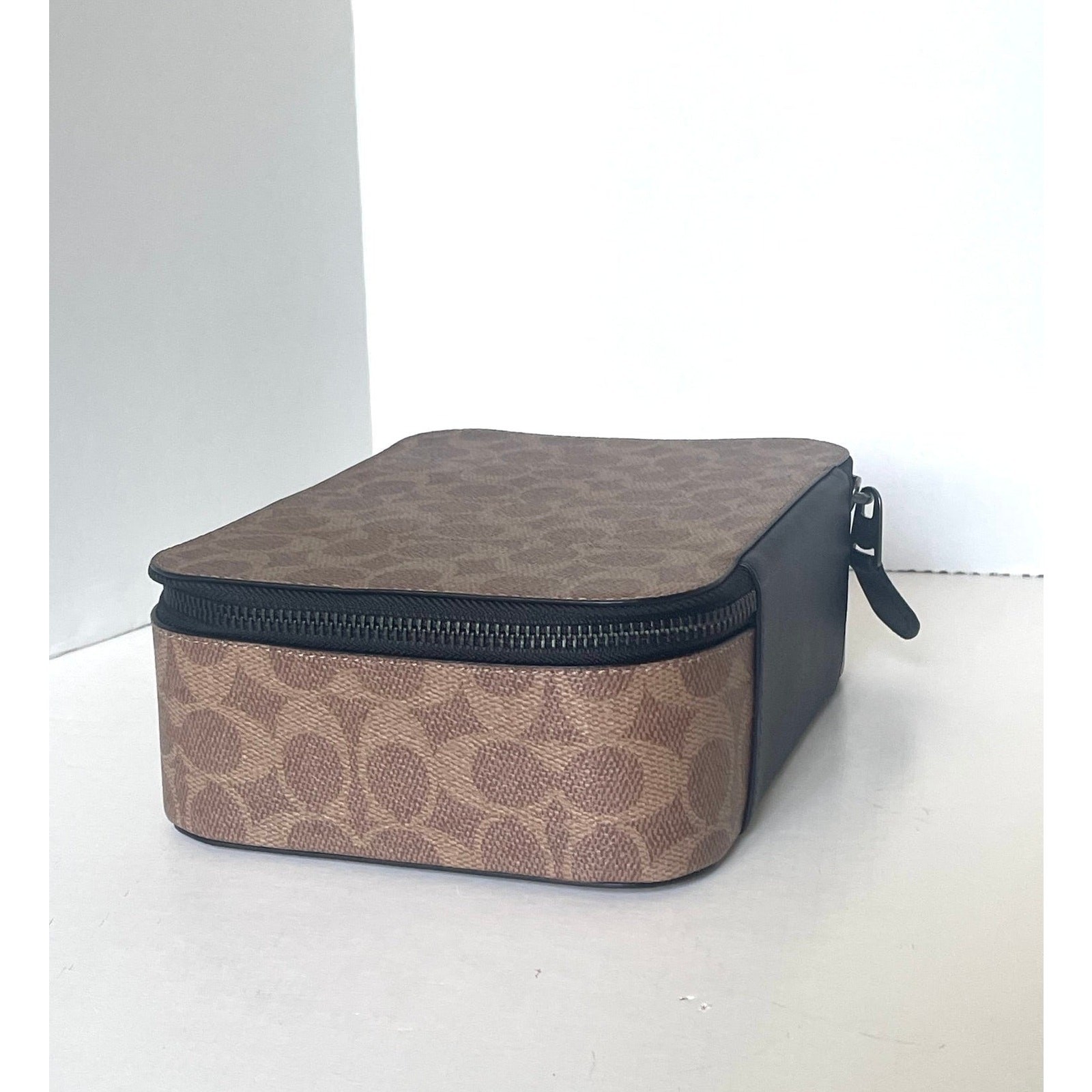 Coach Tech Organizer CY392 Colorblock Signature Canvas Travel Case Khaki
