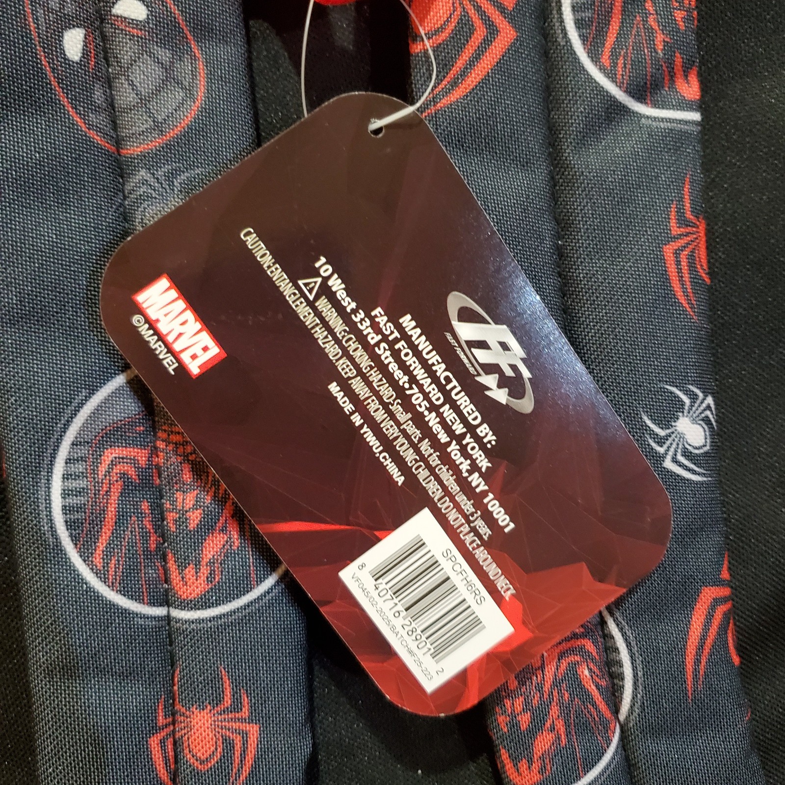 Marvel Spiderman “Miles Morales” Backpack Black/Red Print All Over
