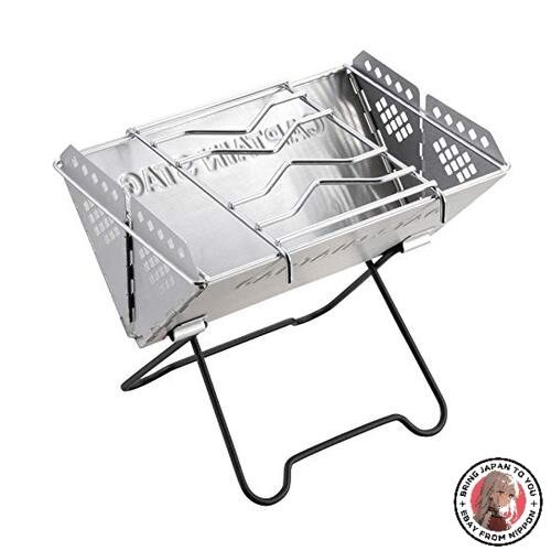 NEW Captain Stag UG-47 Barbecue Stove Grill Bonfire Stand V-Shaped Smart