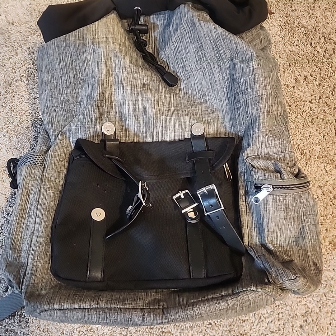 TRUWEAR Laptop Travel Backpack Grey One Size Fits All Adjustable Drawstring