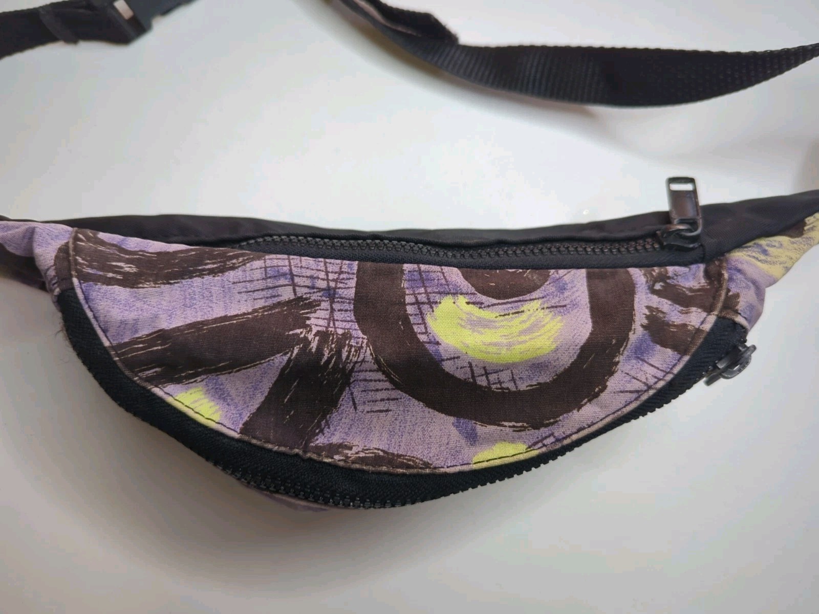 Vintage Quicksilver Fanny Pack Retro Y2K 90’s Surf Purple Green Black