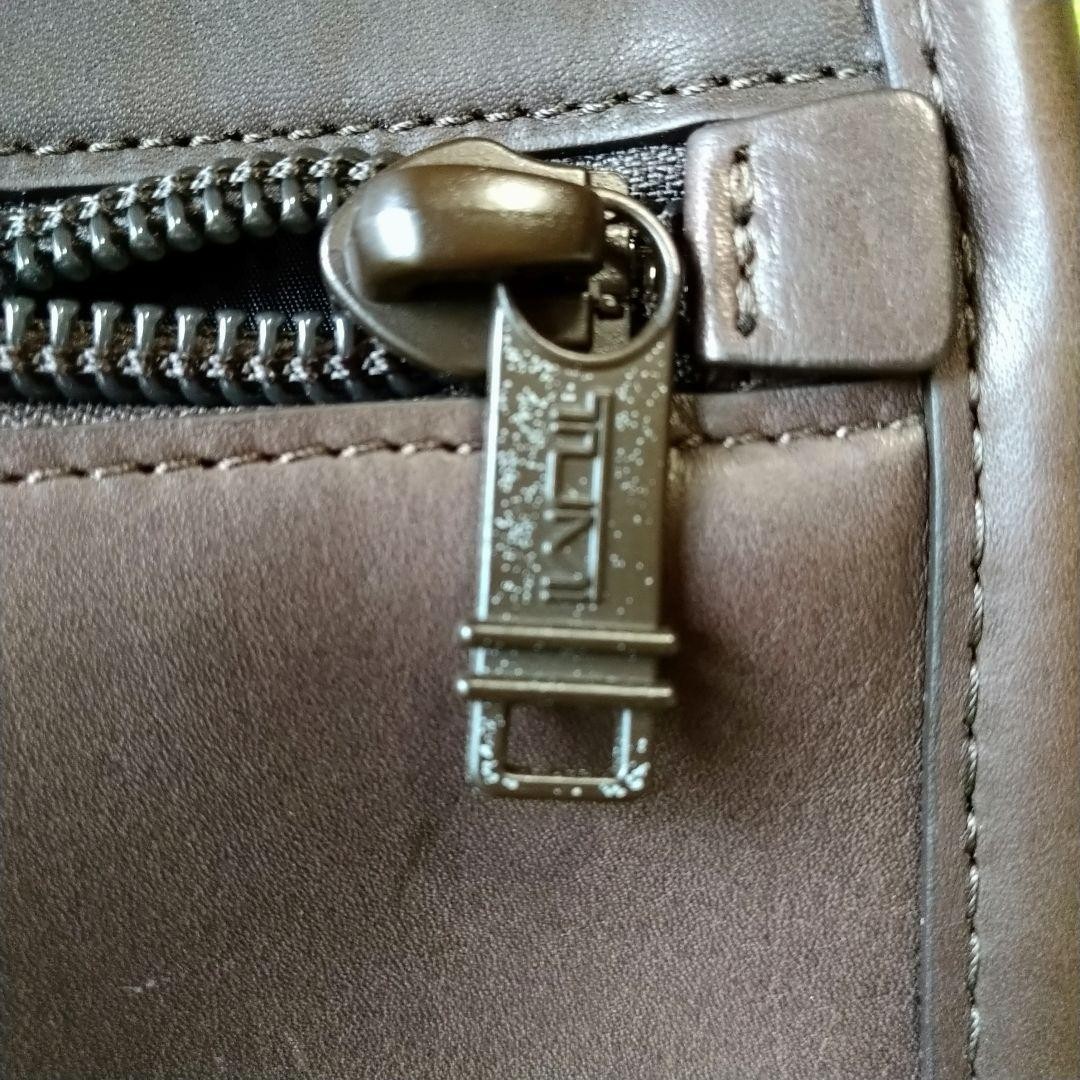 TUMI Genuine Leather Business Bag Brown 32.5cm x 42cm x 12cm