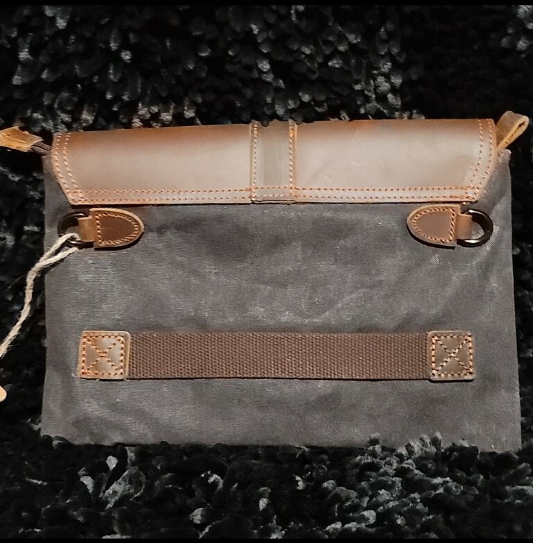 Mens Ipad, Personals, Wrist or Shoulder Strap Leather and Waterproof Canvas Bag