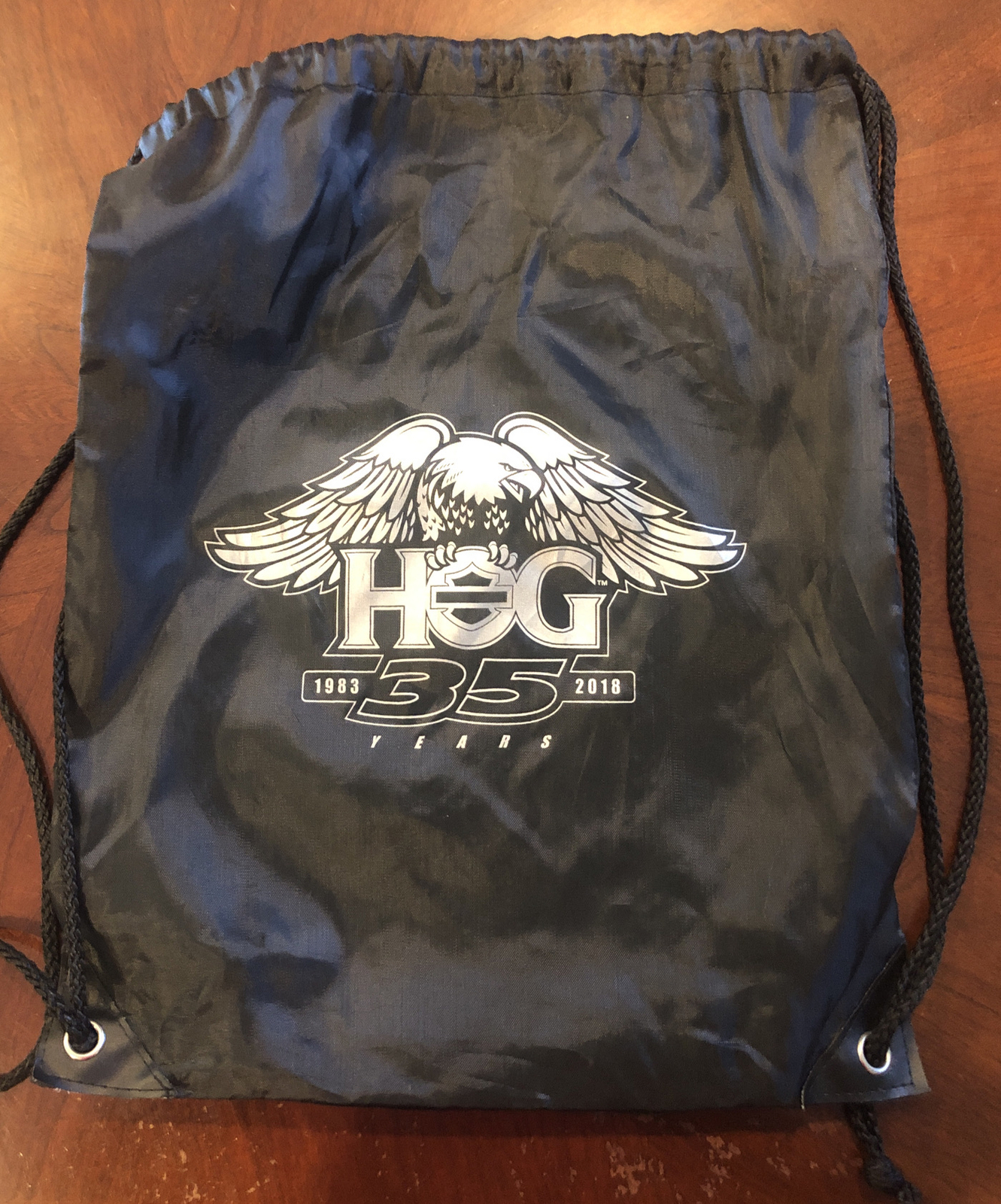 HOG Harley-Davidson String Back Pack Harley Owners Group NEW 35 Years