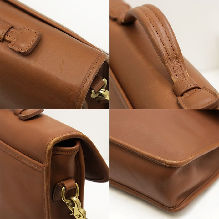 Vintage Coach 5265 Metropolitan Briefcase Brown Leather 2Way Business Bag