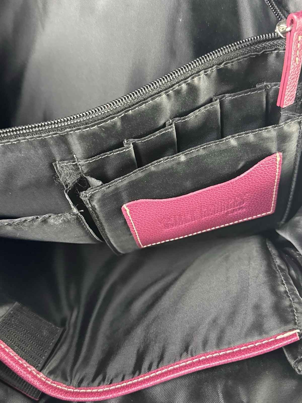 Jack Georges Fuchsia Leather Briefcase Y2K 90s Professional Laptop Bag USA Made