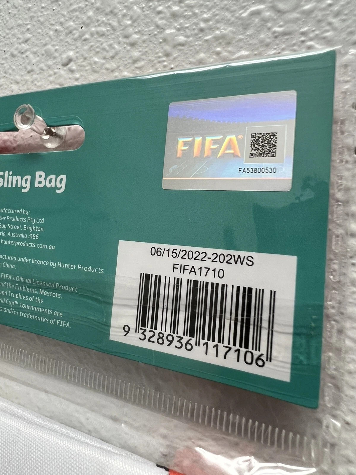 FIFA World Cup 2022 Soccer Drawstring Sling Tote Bag 18 x 14 “ Multi Team