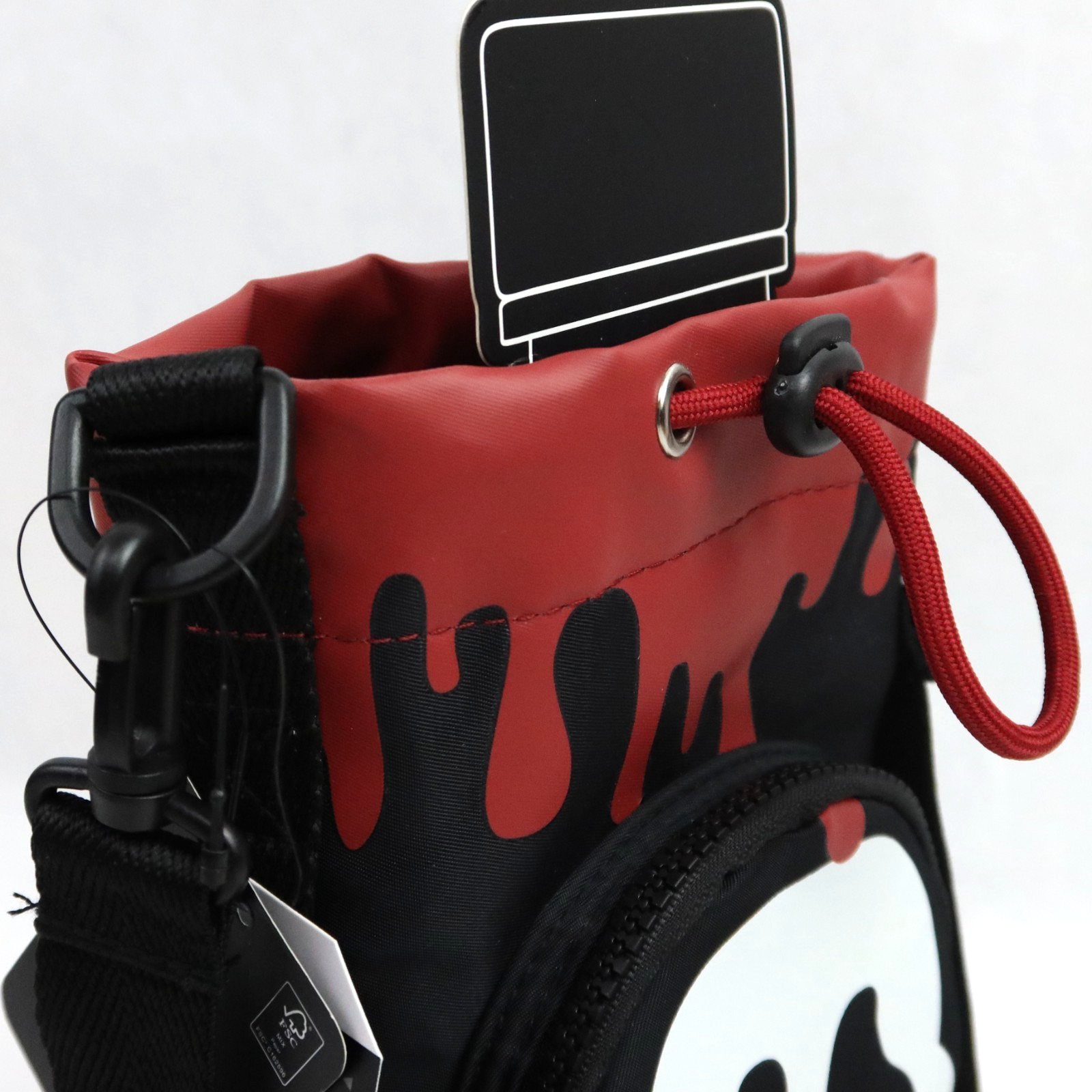 Scream Ghost Face Mask Water Bottle Sling Bag Glow in the Dark Pocket Blood
