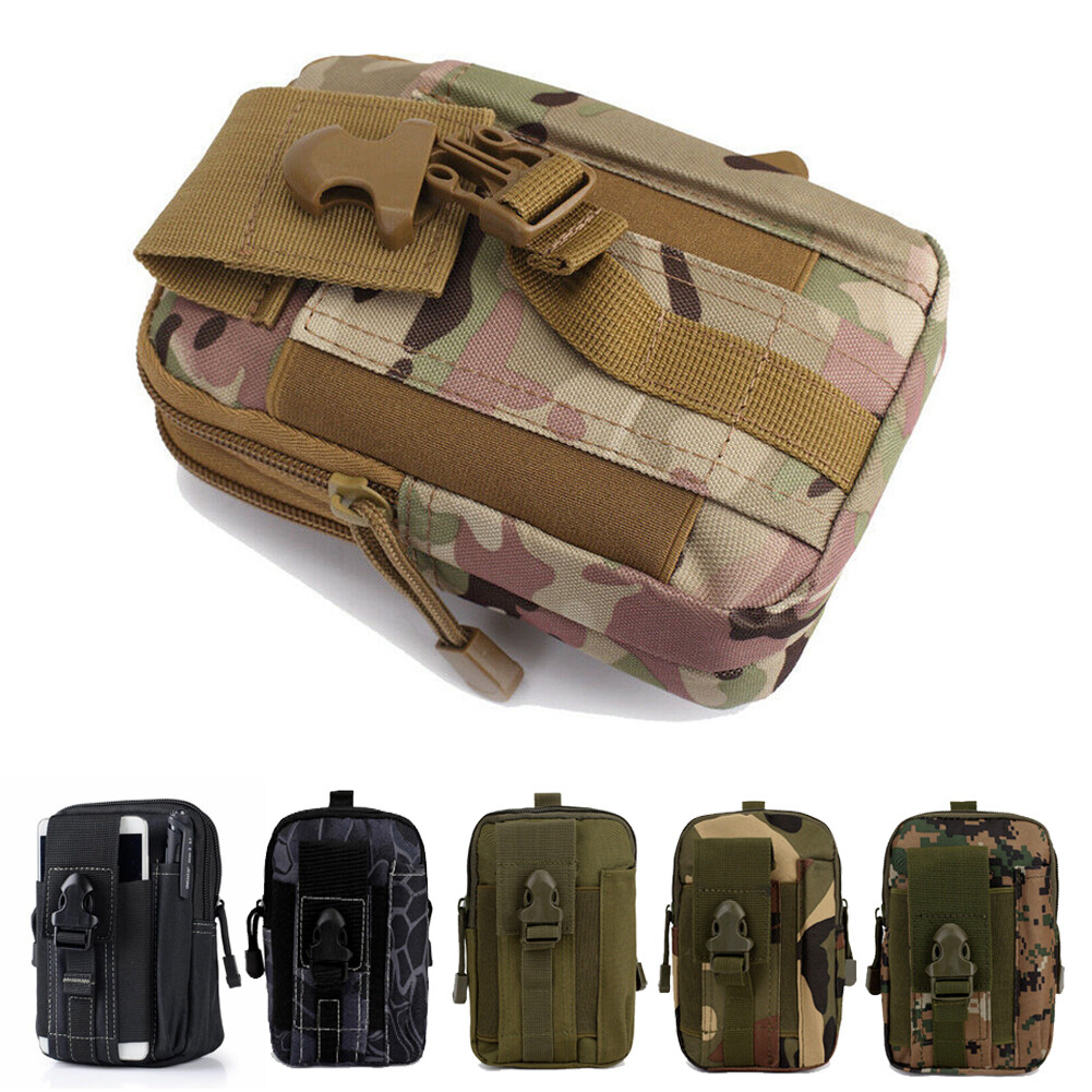Mens Tactical Molle Pouch Utility Gadget Pack Outdoor Hiking EDC Belt Waist Bag