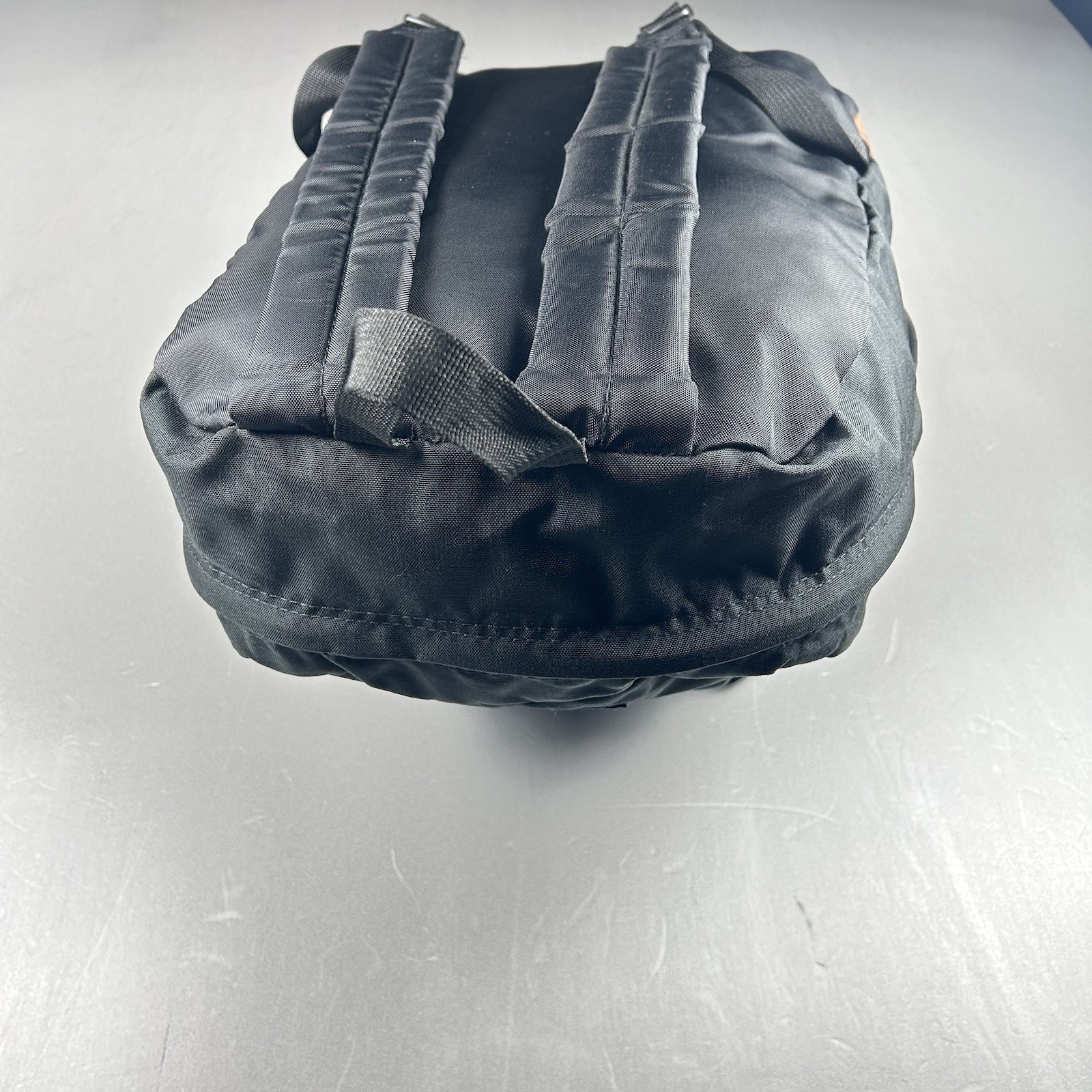 Jansport Backpack Black Suede Leather Bottom Cool Student Style 43-800 Vintage