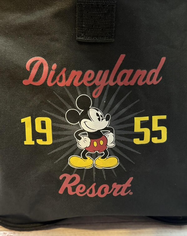 Disney Parks Disneyland Resort 1955 Mickey Mouse Collapsible Duffle/Gym Bag