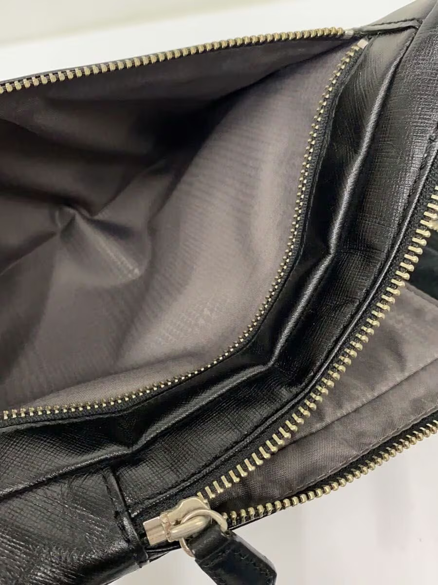 ultima TOKYO Shoulder Bag Leather Black Solid Color