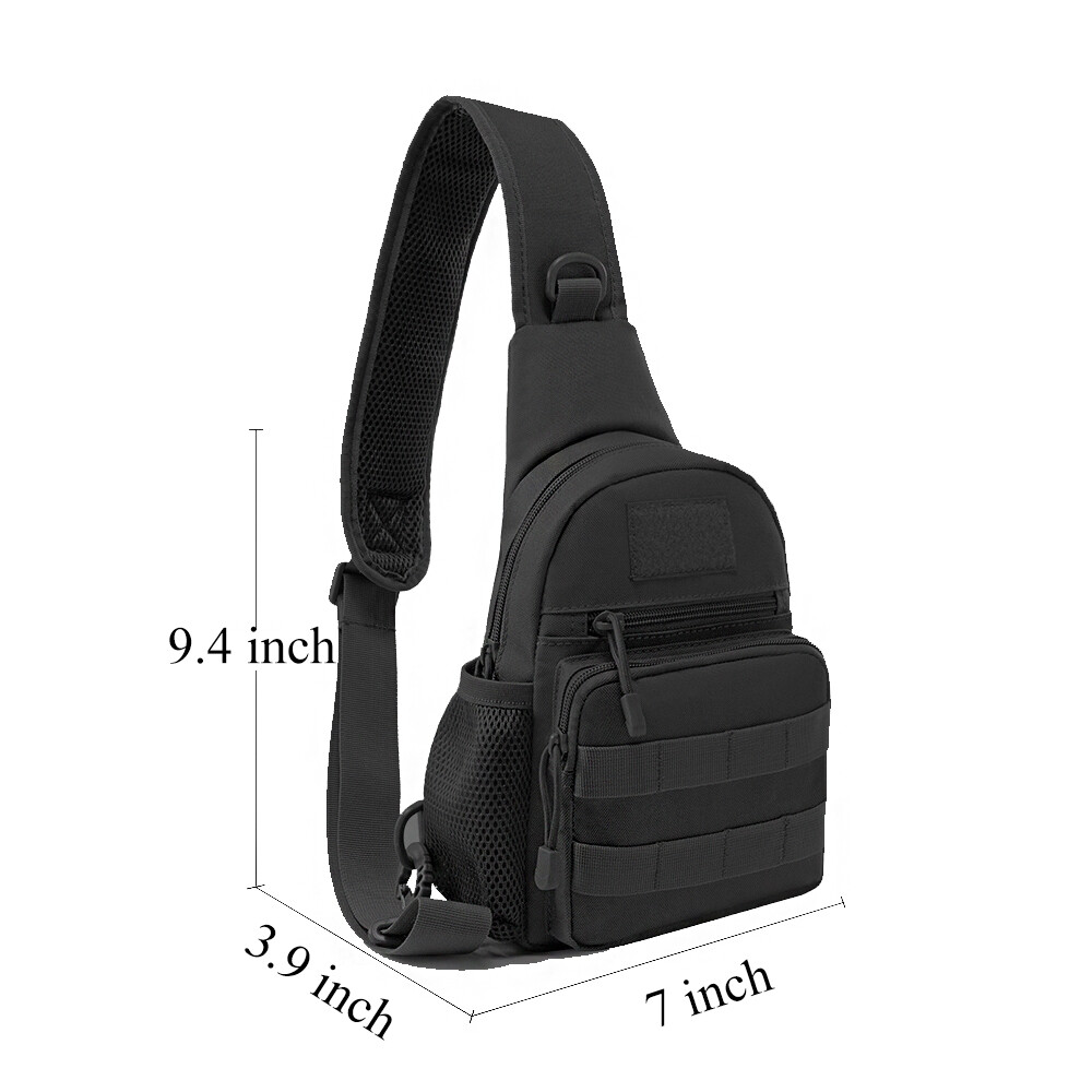 Men’s Bag Tactical Sling Backpack Waterproof Shoulder Bag Water Bottle Bag Pack