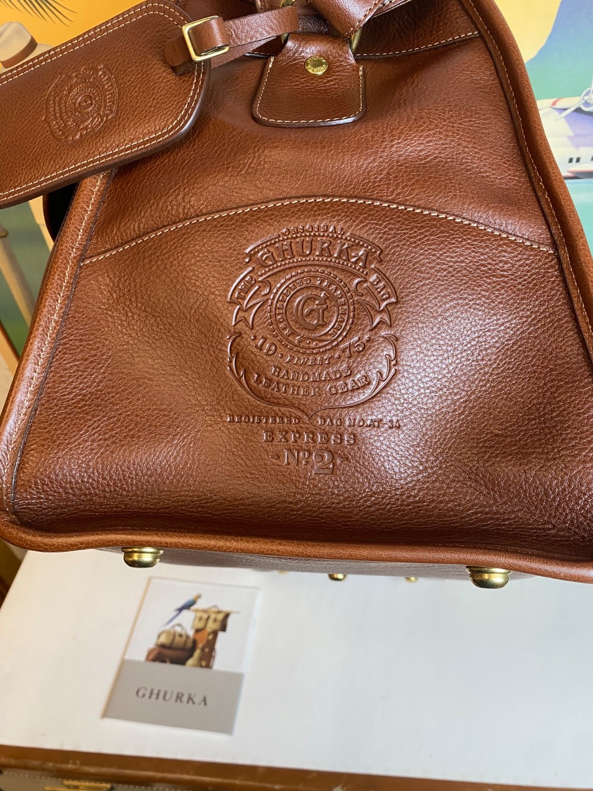 Ghurka Original Collection No. 2 Express Vintage Leather Carry-On Travel Bag