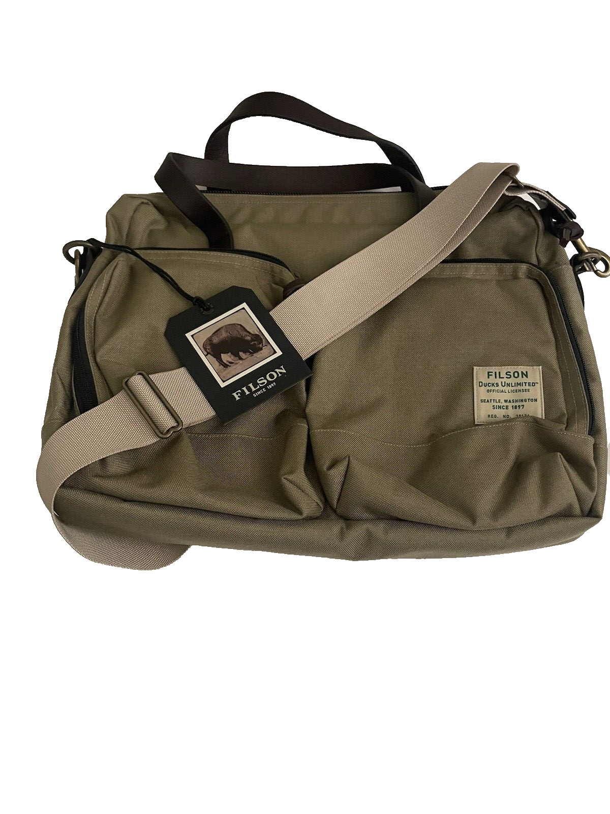 Filson Dryden Briefcase Ducks Unlimited New Laptop Bag Dry Grass Sold Out