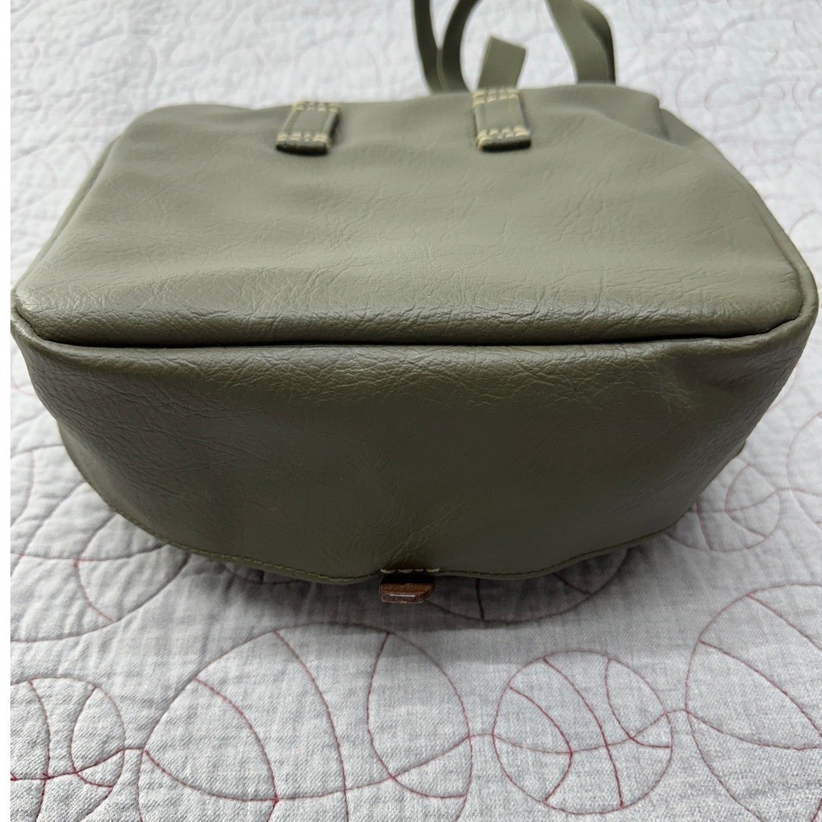 VTG Swiss Army A. Jacot Sellier Bread Bag Haversack Olive Green Canvas Leather