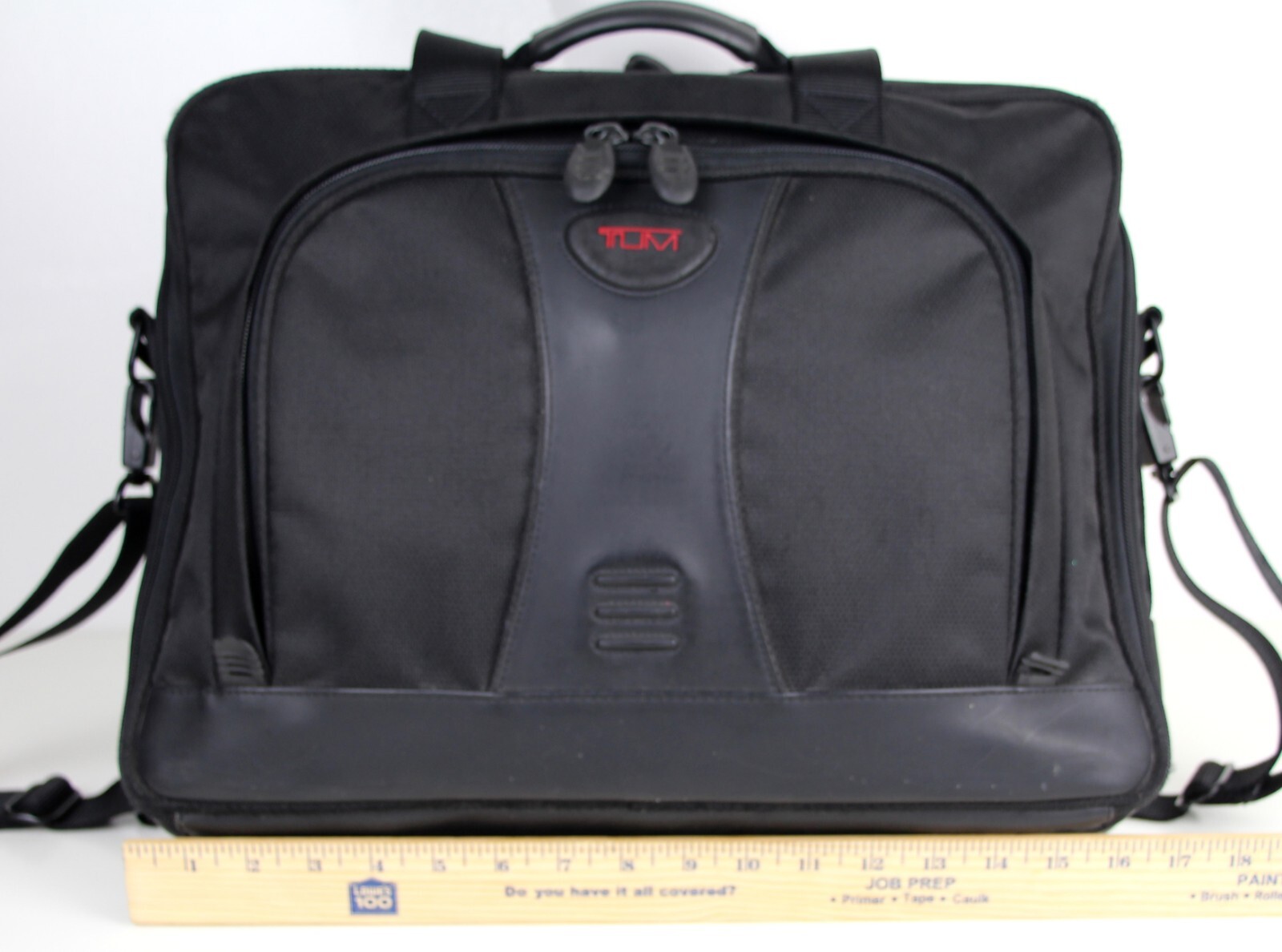 TUMI T2 Black Nylon Leather Laptop Briefcase Luggage Business Bag Carry On
