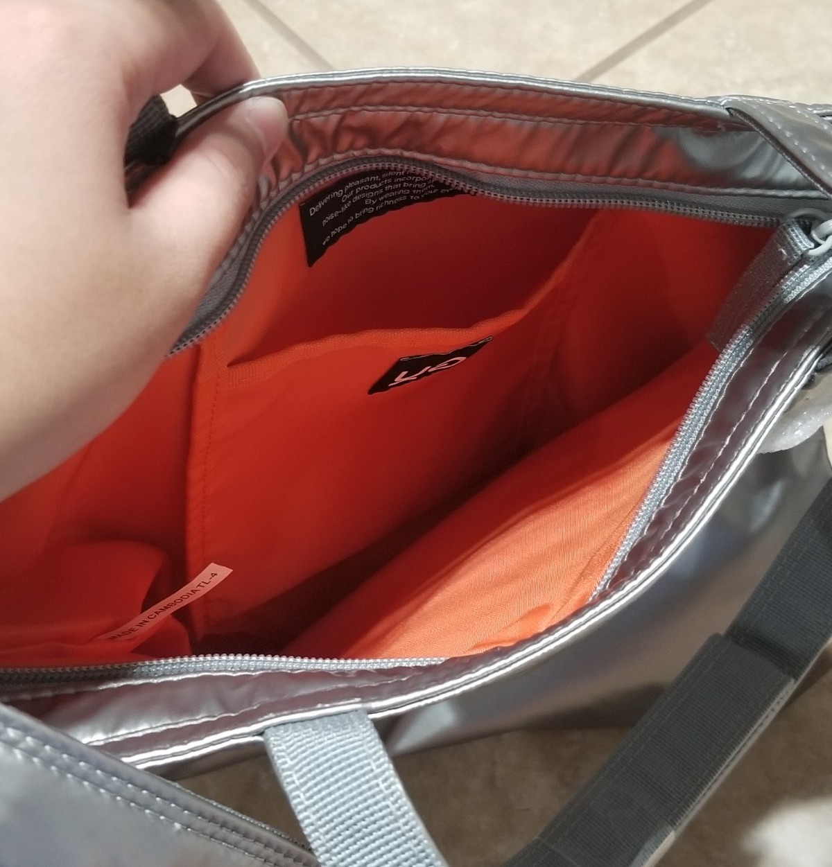 GU UNDERCOVER x Jun Takahashi Silent/Noise Silver Tote Bag