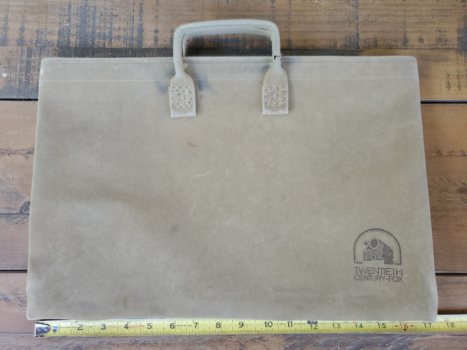 Vintage 20th Century Fox Studio Crew Script Bag Tote Hollywood Movie Prop Retro
