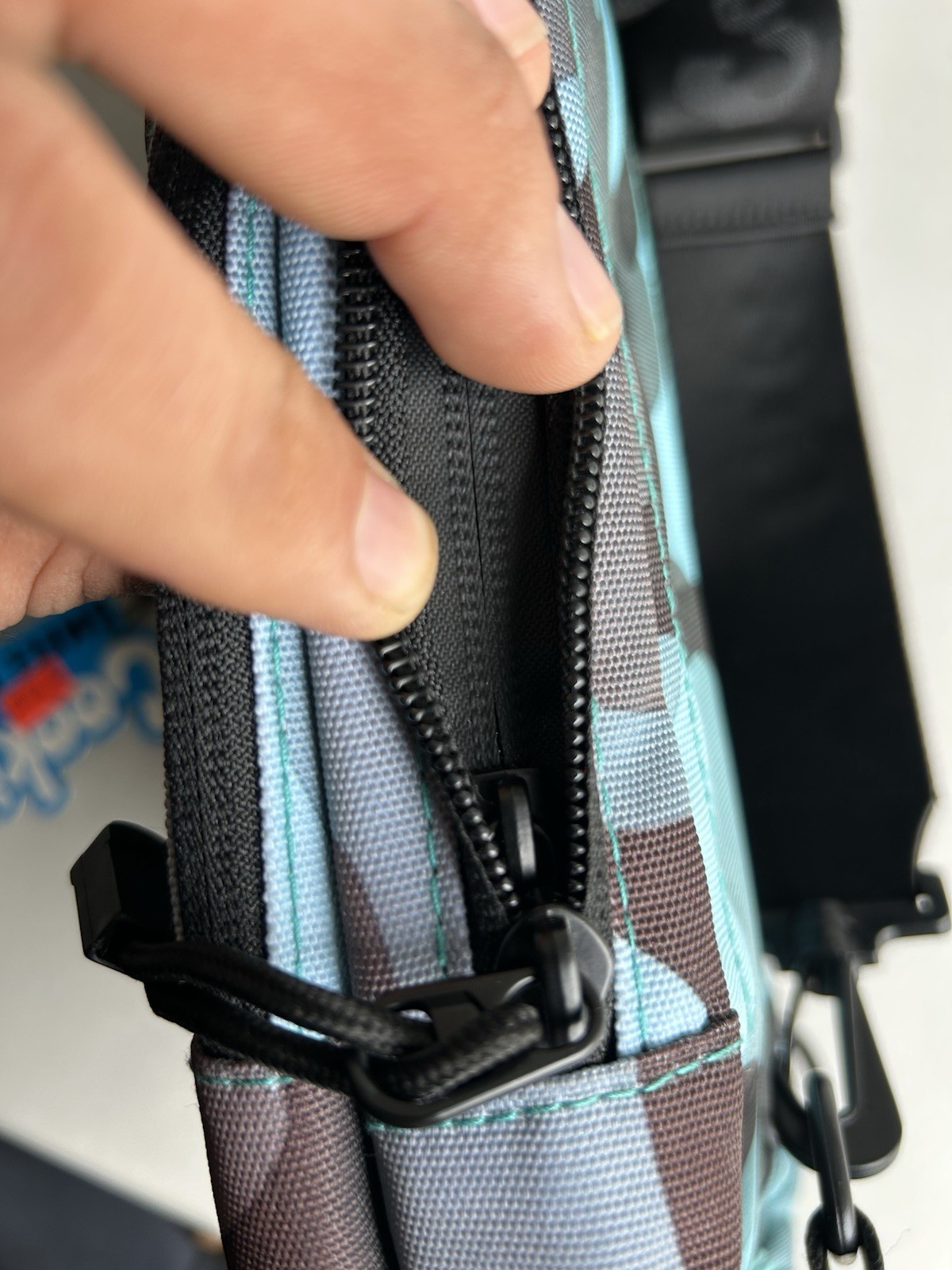 Cookies smell proof blue camo shoulder sling bag brand new