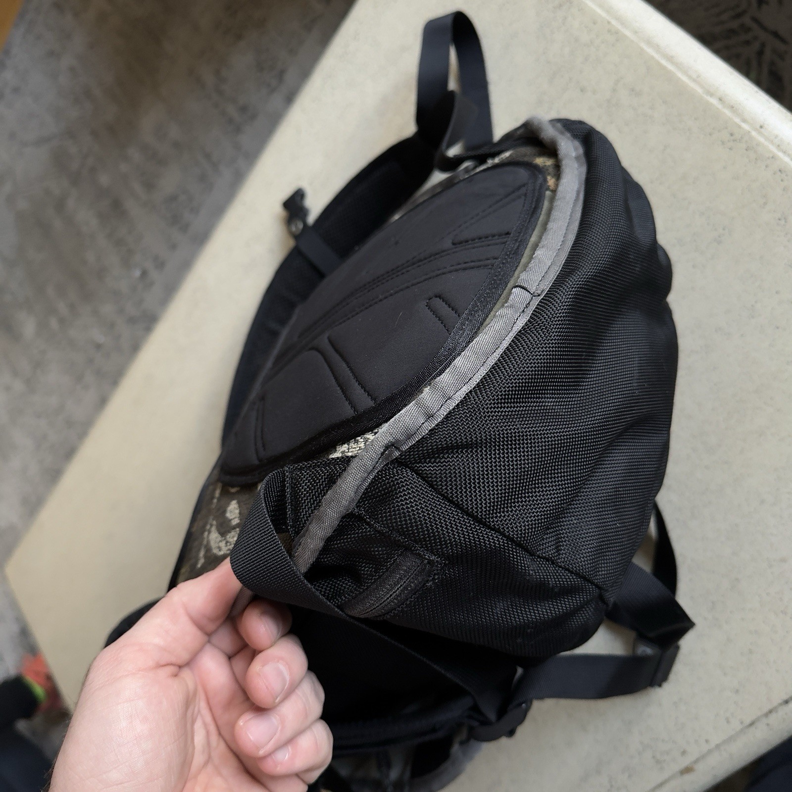 Vintage TIMBUK2 Commuter Backpack Laptop Waxed Canvas Tapestry Made In SF
