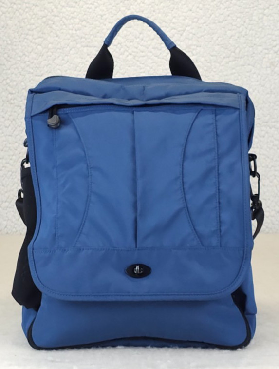 L.L.Bean Traveler Carry-On Bag Backpack w/Shoulder Strap & Trolley Sleeve Blue