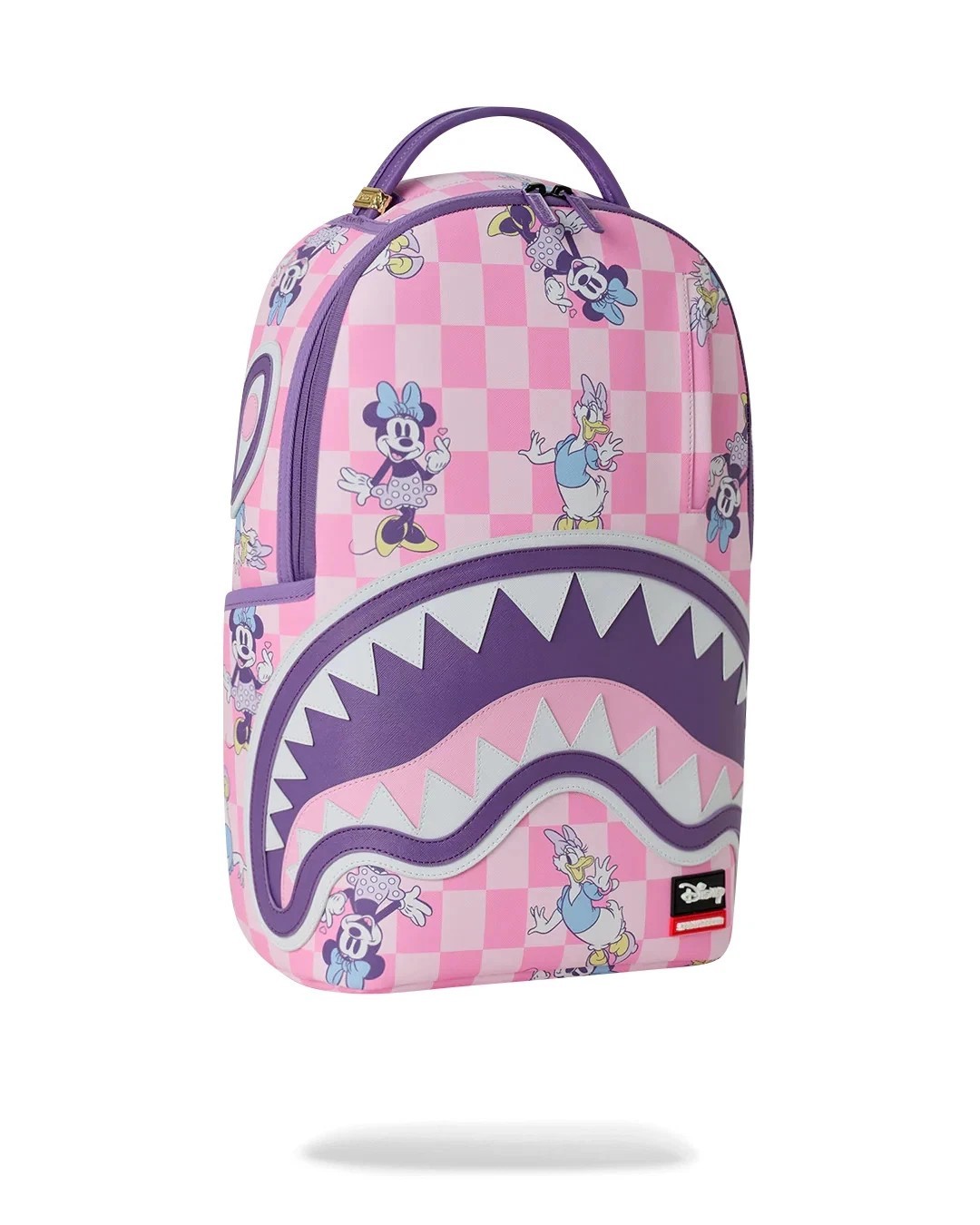 🔥🔥Sprayground Disney MINNIE DAISY CHECK Backpack New Pink Bookbag School Bag