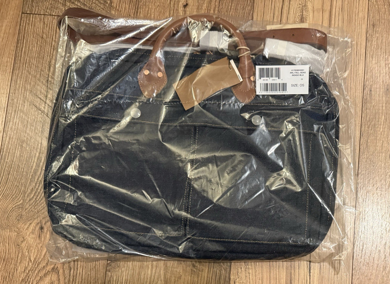 • RRL Denim Bag/Briefcase (Indigo-Dyed) • NEW with Tags/In Wrap/Unused