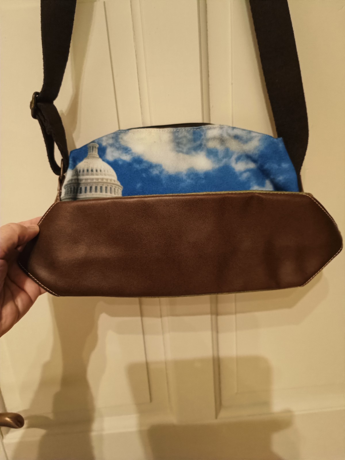 Paul Smith Mini Cooper Washington DC Messenger Bag Canvas Leather Shoulder Cross