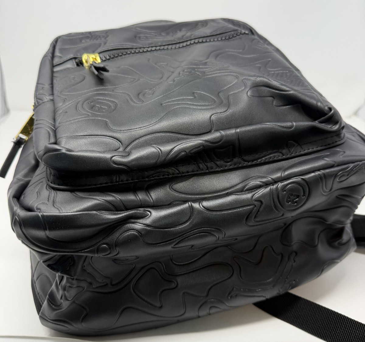 Jordan Topographic Borough Backpack Leather Black Metal Jumpman MA9005-K5X NWT