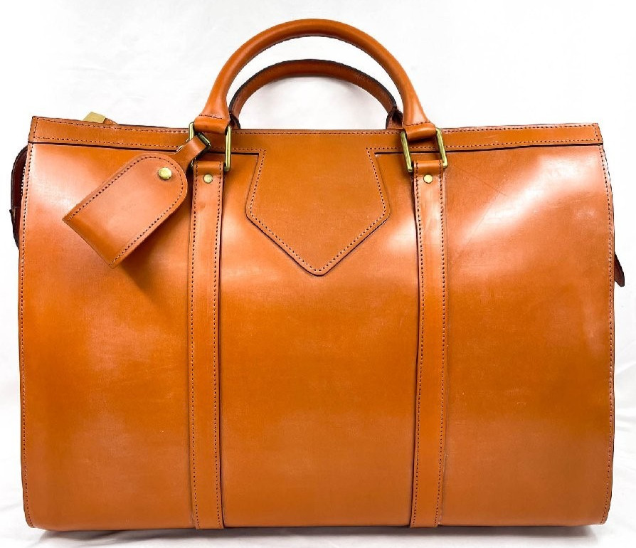 Swaine Adeney Brigg Bridle Leather Boston Travel Bag H36×W50×D22cm Unused