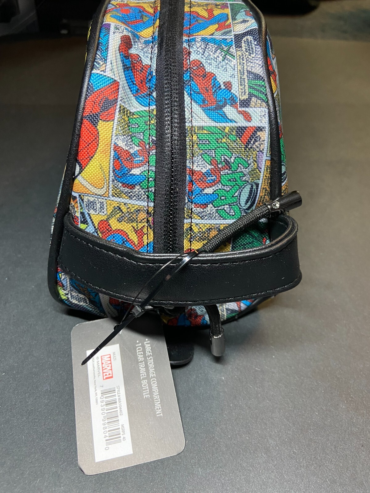 Marvel The Amazing Spider-Man Not Today! Dopp Kit with Bottle Multi-Color NEW