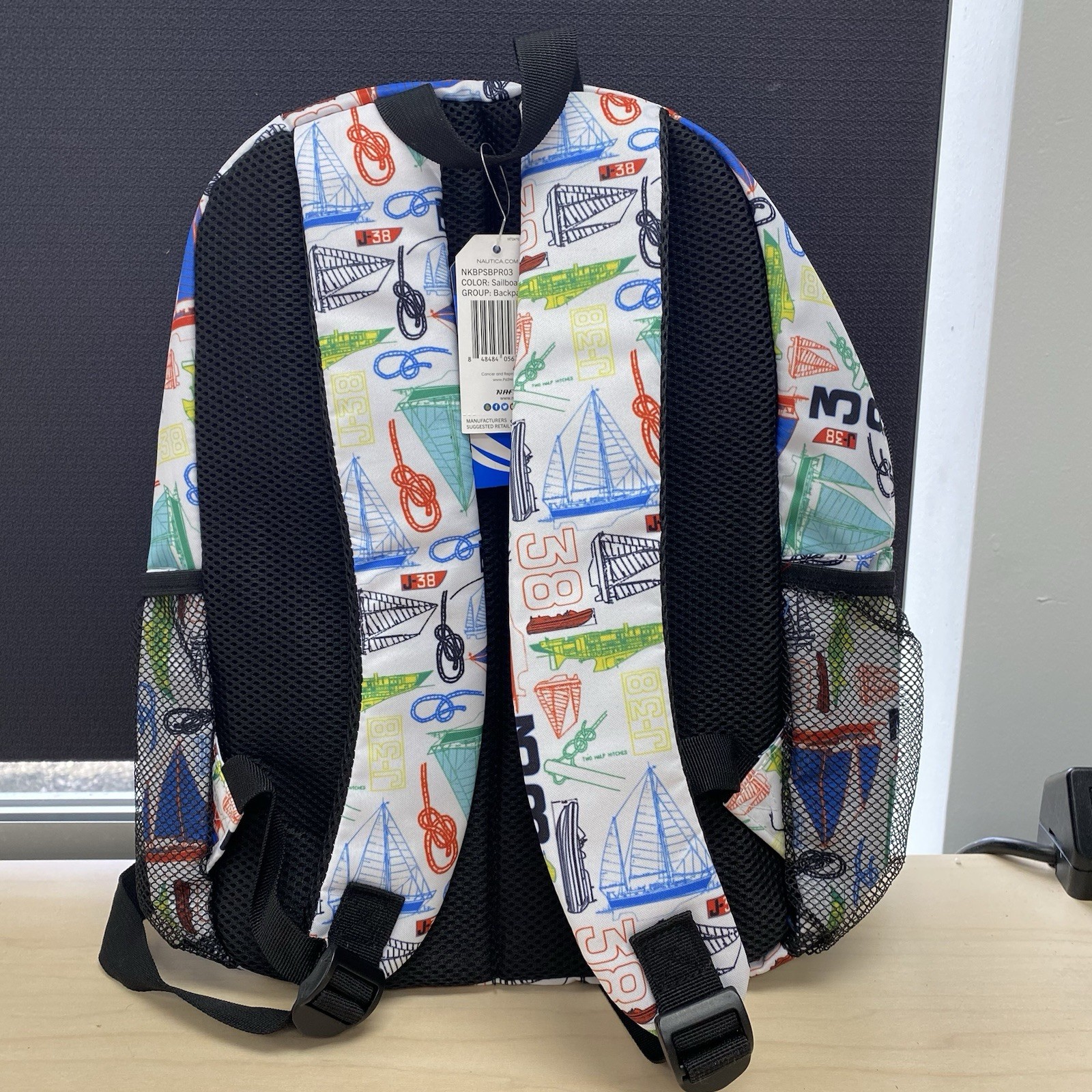 NWT Nautica 1983 Sailboat Backpack AOP All-over Print