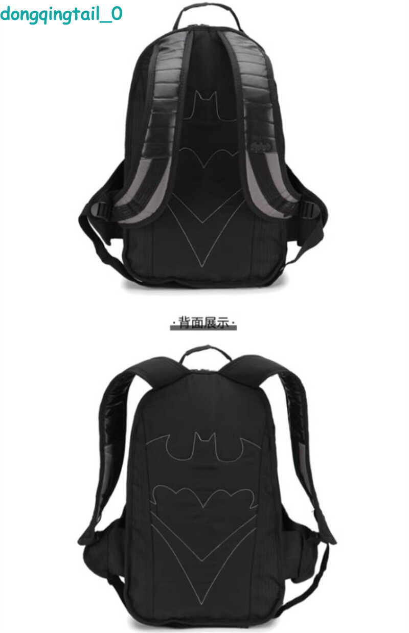 Cartoon Batman Backpack Casual Shoulder Bags Schoolbags Zipper Knapsack Gifts