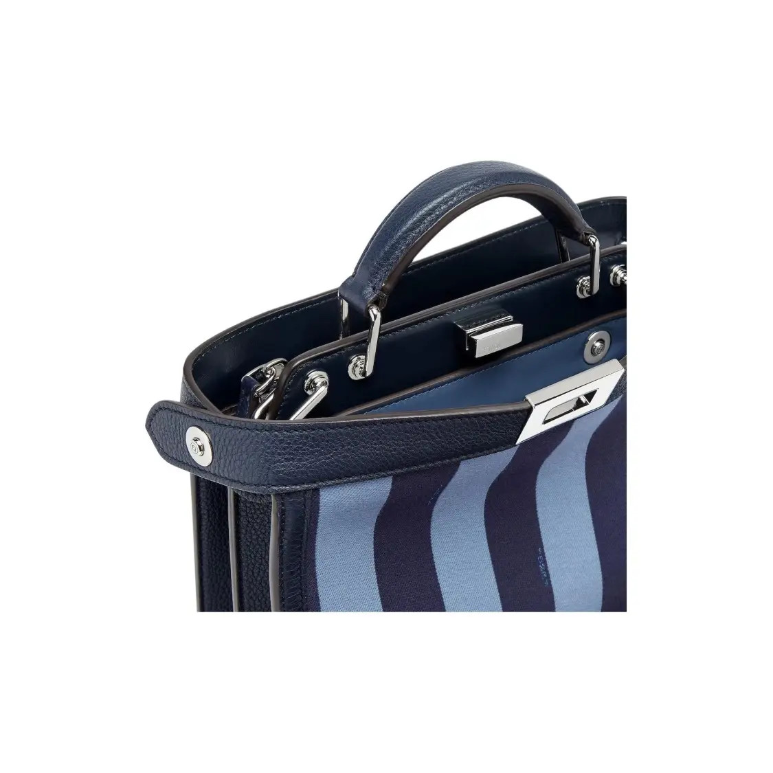 FENDI Peekaboo ISeeU Single Shoulder Top Handle Bag Men’s 10.2×4.1×9.8 in