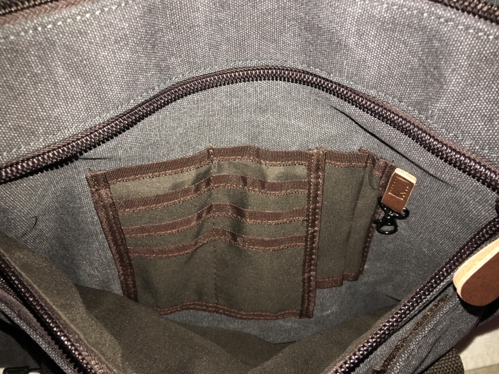 Ravuo Messenger Bag – Water Resistant – Canvas Satchel 15.6 17 Inch Laptop NWOT