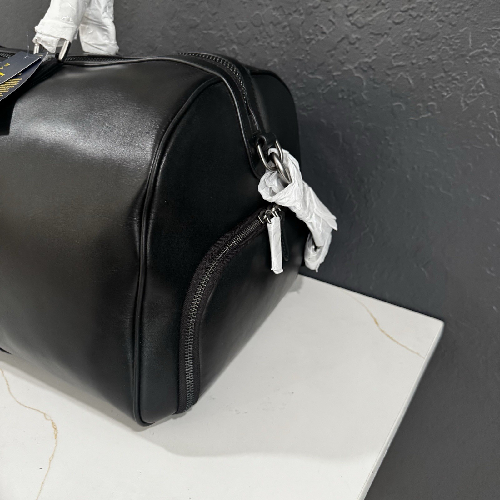 NEW Ralph Lauren Handsome Men’s Smooth Large Leather Polo Duffle Bag $498.00