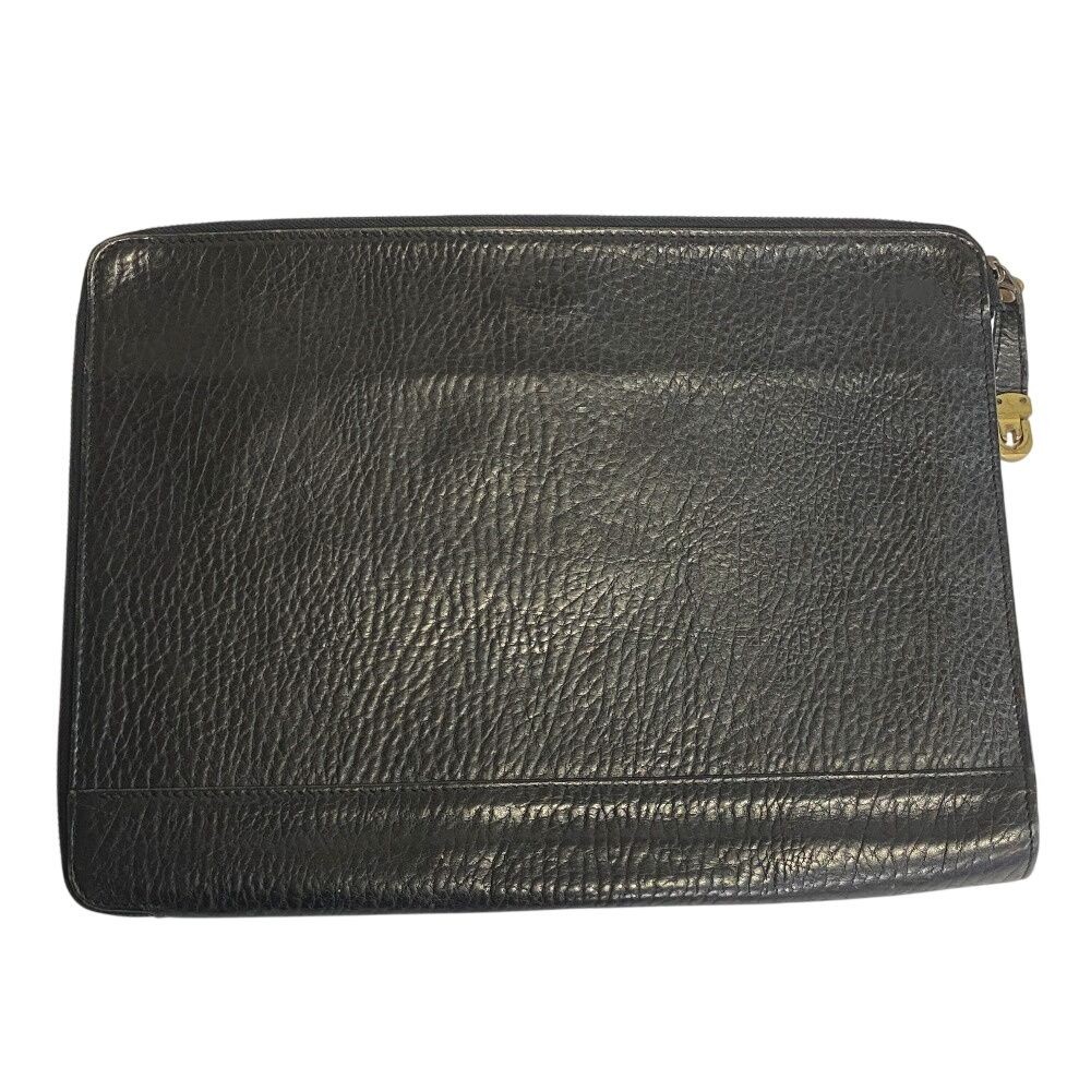 Authentic Burberrys Vintage Leather Men’s Black Shoulder Bag – Damaged, 37cm Wid