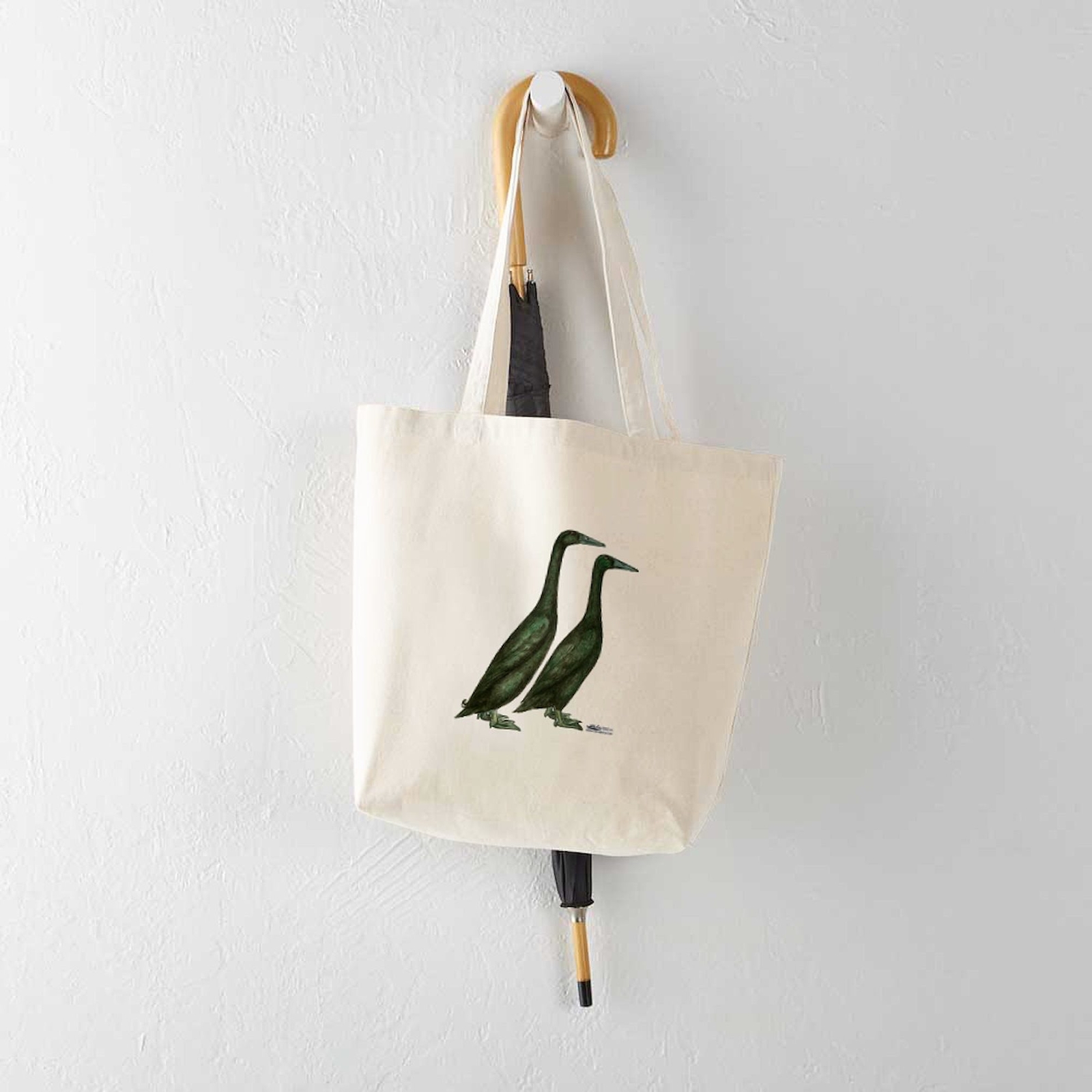 CafePress Black Runner Ducks Tote Bag (854752506)