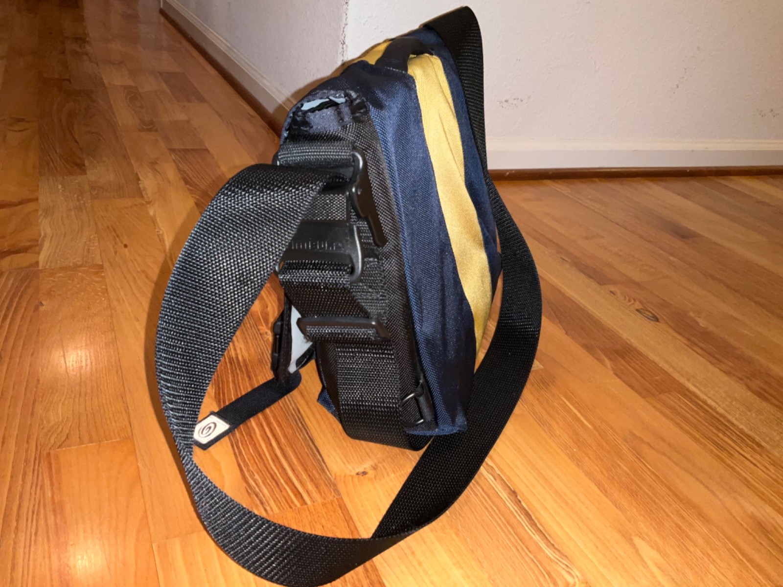 Vtg 90s Timbuk2 Large Bike Messenger Bag 17”x12” Laptop Made In USA Blue / Gold