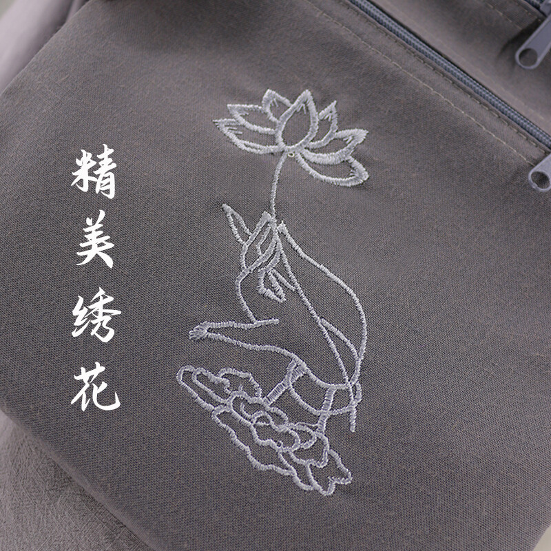 Buddhism Bags Buddha Arhat Shaolin Kung Fu Bag Buddhist Monk Canvas Shoulder Bag