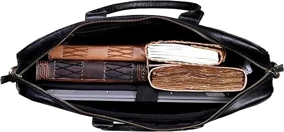 Premium Handmade Men’s Genuine Leather Vintage Laptop Messenger Bag Briefcase