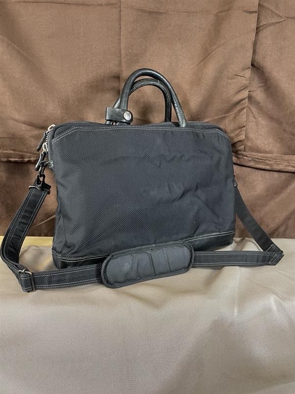 PORTER Classic Business Bag Black Shoulder Belt 40x29x8cm Hook Mesh Zip Pocket