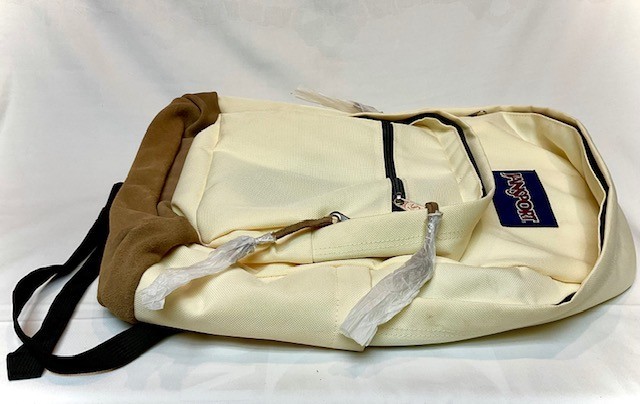 JANSPORT “RIGHT PACK” COCONUT BACKPACK SUEDE BOOK LAPTOP BAG~NEW W/O TAGS~NICE!