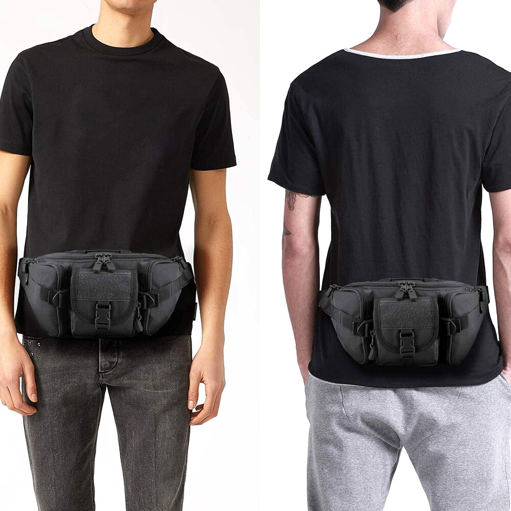 Tactical Carry Concealed Gun Holster Bag Fanny Pack Holster Pistol for Hiking
